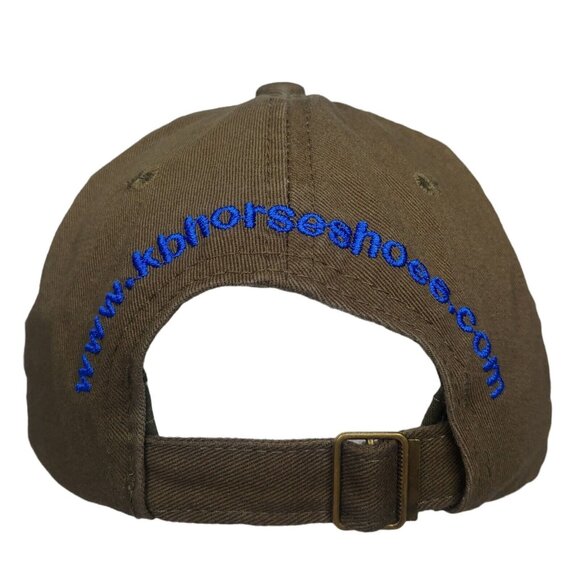 KB Horseshoes Cap Hat Grover Beach California Olive Embroidered Farrier Horse - Picture 5 of 7